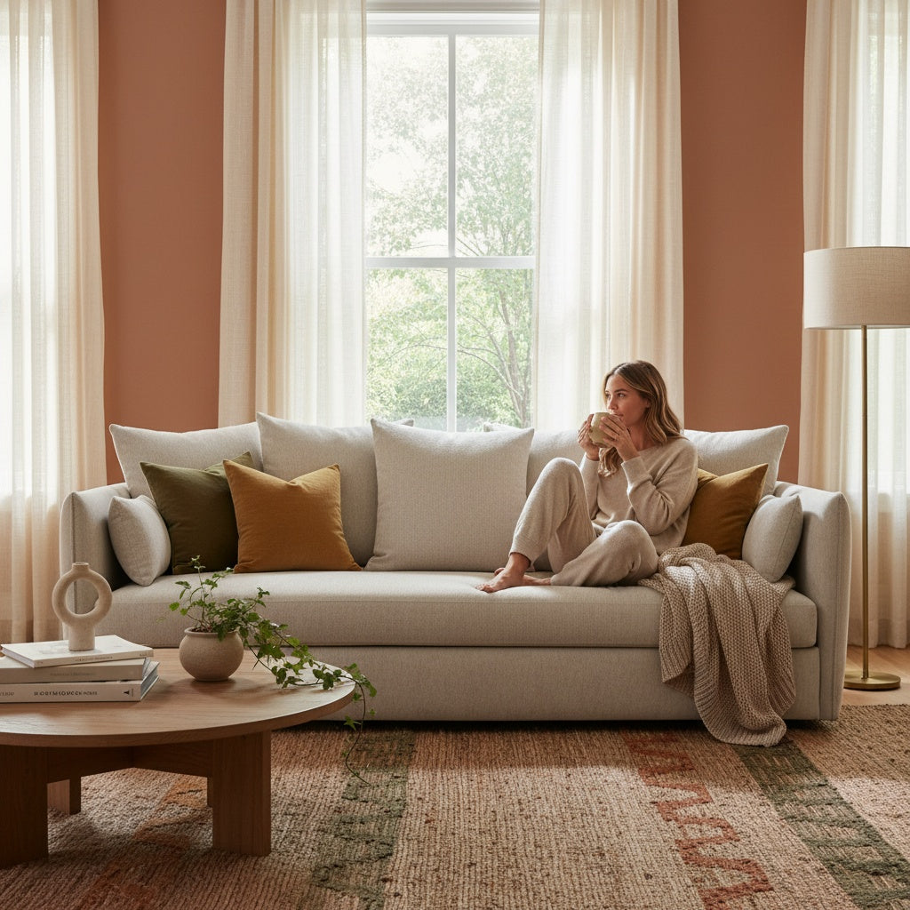 The Sunny 3-Seat Sofa in Oatmeal