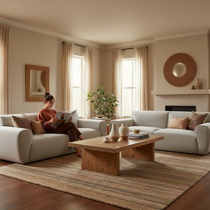 The Bella 3-Seat Sofa in Oatmeal