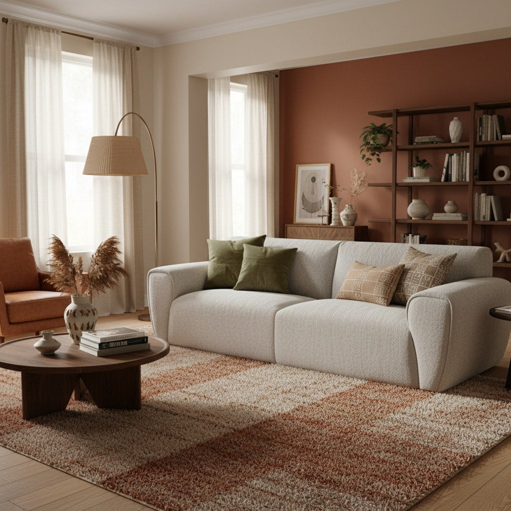 The Bella 4-Seat Sofa in Oatmeal