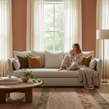 The Sunny 3-Seat Sofa in Oatmeal