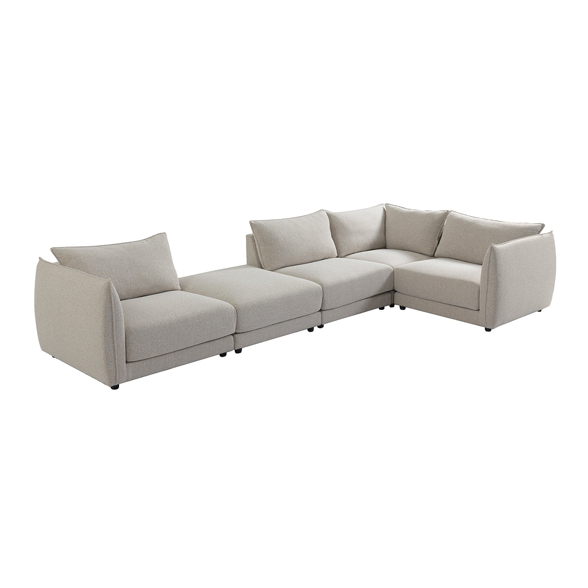 The Tembo 5-Piece Modular Sofa in Oatmeal