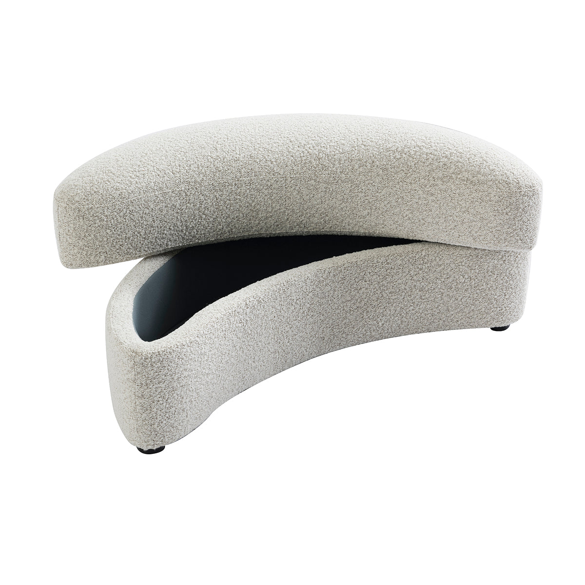 The Sienna Swivel Sofa + Ottoman in Hazy Day