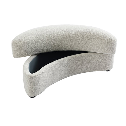 The Sienna Swivel Sofa + Ottoman in Hazy Day