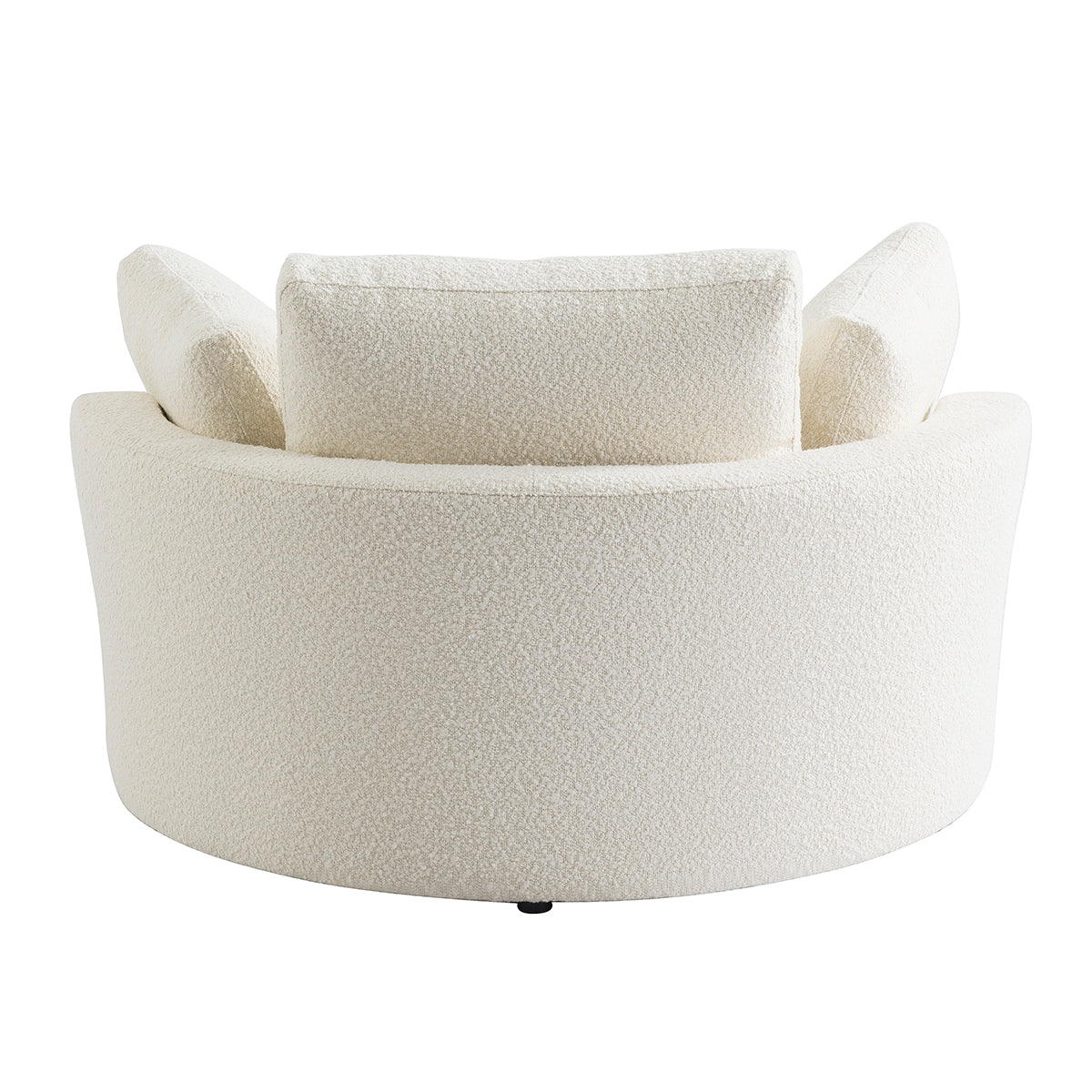 The Sienna Swivel Sofa + Ottoman in Coconut