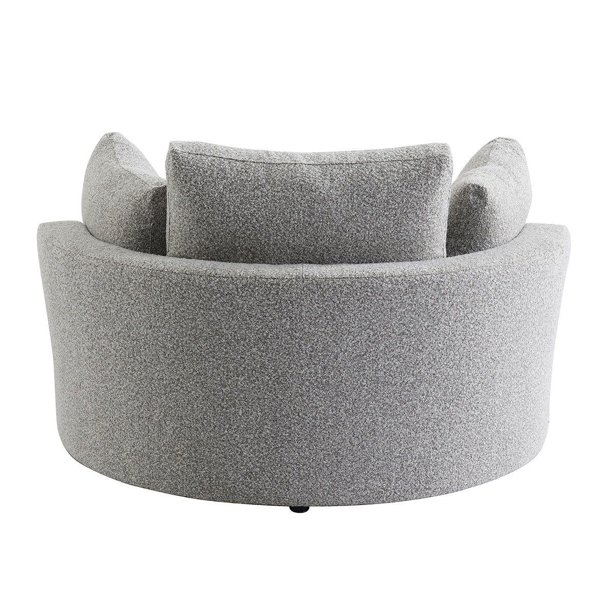 The Sienna Swivel Sofa + Ottoman in Moonstone