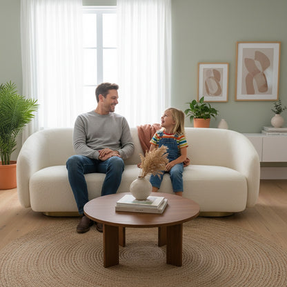 The Raffa 3-Seat Sofa in Coconut