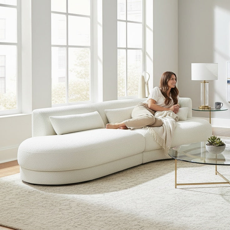 The Florence 4-Seat Sofa in Hazy Day